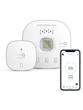 New, not opened Chamberlain myQ Connected Garage Door Sensor & Smart Hub - White